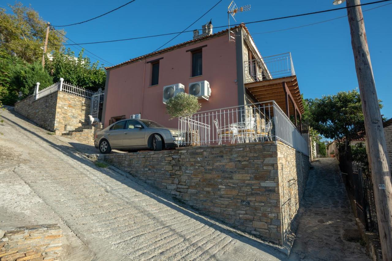 Stone cottage sunset view Áfissos Esterno foto